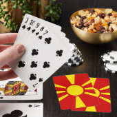 Vlag Noord-Macedonië Pokerkaarten (Insitu)