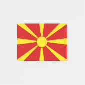 vlag Noord-Macedonië Post-it® Notes (Voorkant)