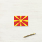 vlag Noord-Macedonië Post-it® Notes (Op bureau)