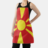 vlag Noord-Macedonië Schort (Insitu)