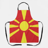 vlag Noord-Macedonië Schort (Voorkant)