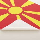 Vlag Noord-Macedonië Sherpa Deken (3/4)