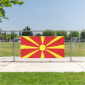 Vlag Noord-Macedonië Spandoek (Insitu)