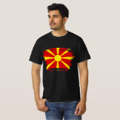 vlag Noord-Macedonië T-shirt (Voorkant volledig)