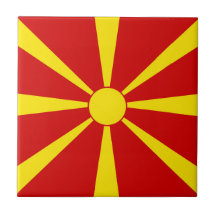 vlag Noord-Macedonië