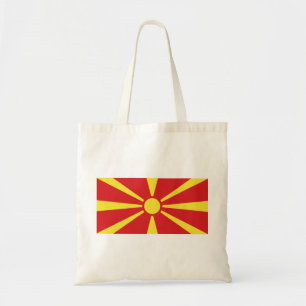 Vlag Noord-Macedonië Tote Bag