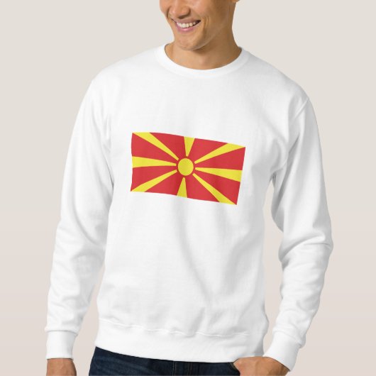Vlag Noord-Macedonië Trui (Voorkant)