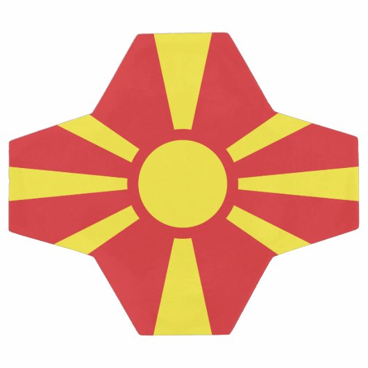 Vlag Noord-Macedonië Voetbal (Enkel)