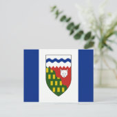 Vlag noordwestelijke gebieden briefkaart (Staand voorkant)