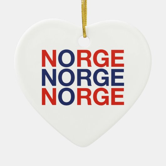 Vlag NOORWEGEN Keramisch Ornament (Voorkant)