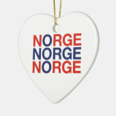 Vlag NOORWEGEN Keramisch Ornament (Links)