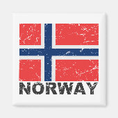  vlag Noorwegen Magneet (Voorkant)