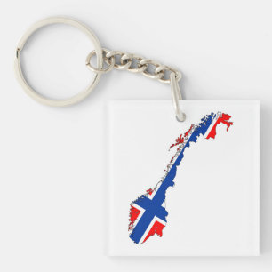 vlag noorwegen sleutelhanger