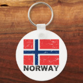  vlag Noorwegen Sleutelhanger (Voorkant)