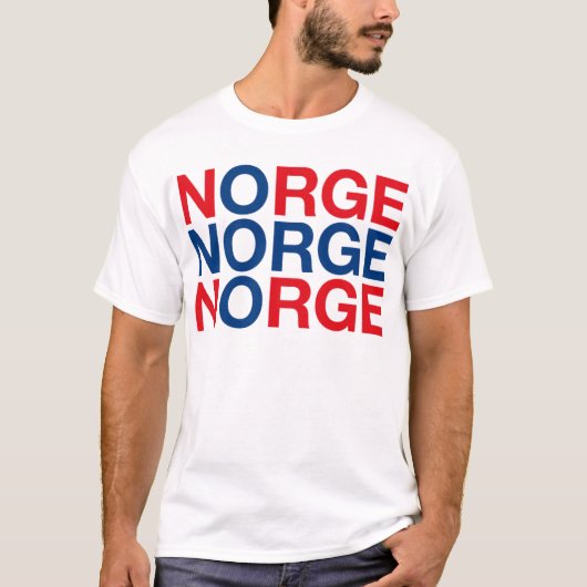 Vlag NOORWEGEN T-shirt (Voorkant)