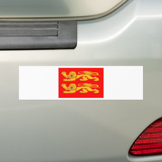 Vlag Normandy (Frankrijk) Bumpersticker (Op auto)