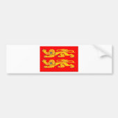 Vlag Normandy (Frankrijk) Bumpersticker (Voorkant)