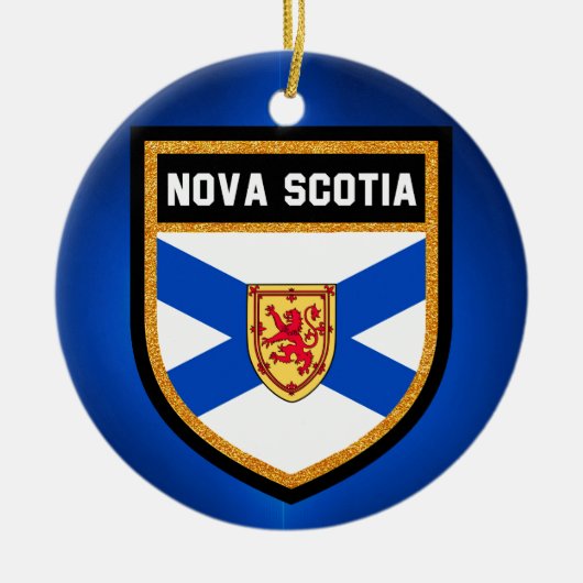 vlag Nova Scotia Keramisch Ornament (Voorkant)