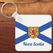 Vlag Nova Scotia voor blauwvintonijn Sleutelhanger (Voorkant)