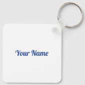 Vlag Nova Scotia voor blauwvintonijn Sleutelhanger (Achterkant)