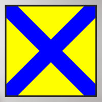 vlag nummer vijf 5 letter van het maritieme alfabe