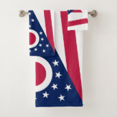 Vlag Ohio-staat Bad Handdoek (Insitu)