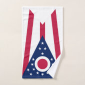 Vlag Ohio-staat Bad Handdoek (Handdoek)