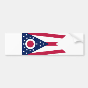 Vlag Ohio-staat Bumpersticker