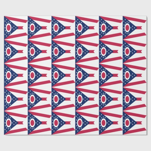 Vlag Ohio-staat Cadeaupapier (Vlak)
