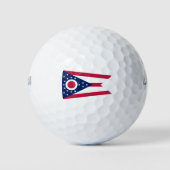 Vlag Ohio-staat Golfballen (Voorkant)