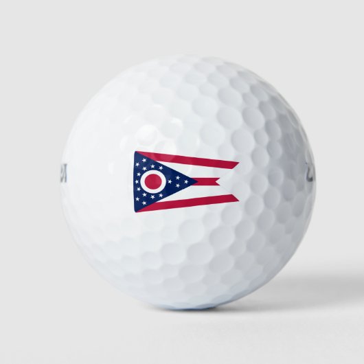Vlag Ohio-staat Golfballen (Voorkant)