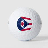 Vlag Ohio-staat Golfballen (Voorkant)