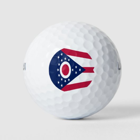 Vlag Ohio-staat Golfballen (Voorkant)