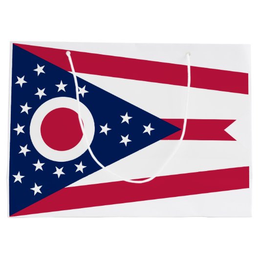Vlag Ohio-staat Groot Cadeauzakje (Achterkant)
