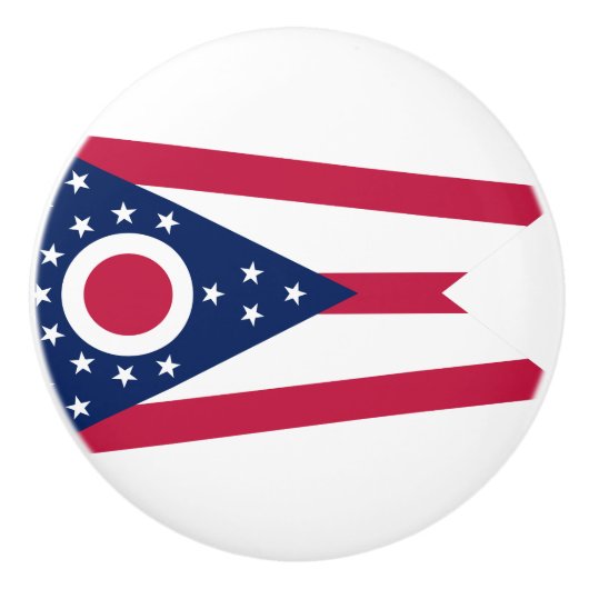 Vlag Ohio-staat Keramische Knop (Voorkant)