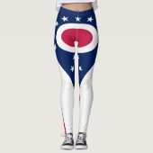 Vlag Ohio-staat Leggings (Voorkant)