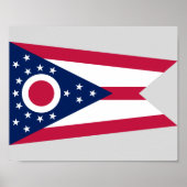 Vlag Ohio-staat Poster (Voorkant)