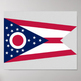Vlag Ohio-staat Poster
