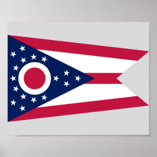 Vlag Ohio-staat Poster