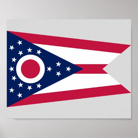 Vlag Ohio-staat Poster (Voorkant)