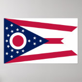 Vlag Ohio-staat Poster (Voorkant)