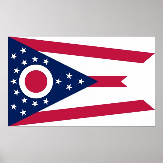 Vlag Ohio-staat Poster (Voorkant)