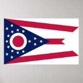 Vlag Ohio-staat Poster (Voorkant)