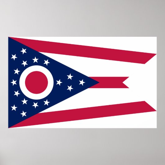 Vlag Ohio-staat Poster (Voorkant)