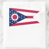 Vlag Ohio-staat Rechthoekige Sticker (Tas)
