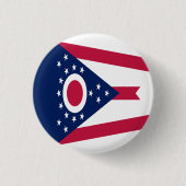 Vlag Ohio-staat Ronde Button 3,2 Cm (Voorkant)