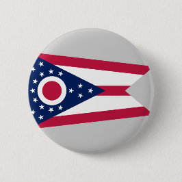 Vlag Ohio-staat Ronde Button 5,7 Cm
