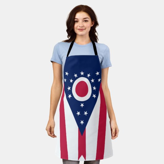 Vlag Ohio-staat Schort (Gedragen)