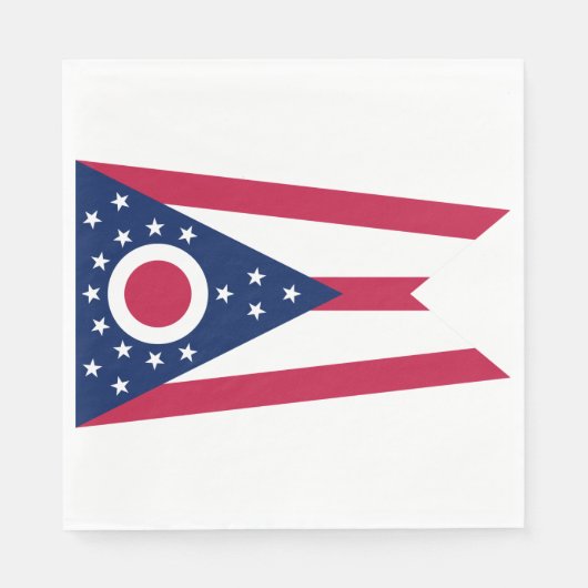 Vlag Ohio-staat Servet (Voorkant)