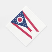 Vlag Ohio-staat Servet (Hoek)